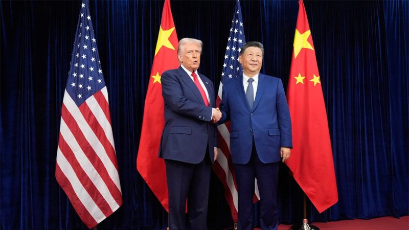 U.S. President Donald Trump on Thursday met face-to-face with Chinese leader Xi Jinping in Busan, South Korea – just hours after Trump hinted online at potential shifts in U.S. defense and trade policy. 
The meeting marked the final stop of Trump’s Asia trip, which also included stops in Malaysia and Japan, and focused on cooling the economic standoff between Washington and Beijing. 
Since returning to the White House in January, Trump has levied major tariffs on Chinese imports – a move that prompted Beijing to tighten its control over exports of rare earth elements. Both leaders signaled interest in reducing tensions to avoid further shocks to the global economy. 
Ahead of Thursday’s summit, U.S. and Chinese aides signaled the discussion would center on tariffs, advanced technology exports, and supply chain competition – key sticking points that have long defined the relationship between the two powers. Trump told reporters he believed the two sides could reach common ground. 
After the talks, Trump said he and Xi had ‘an amazing meeting’ and that both sides had reached ‘an outstanding group of decisions’ on key economic and security issues. The president said Xi agreed to begin immediate purchases of U.S. soybeans and other farm goods and that China would work ‘very hard’ to block fentanyl from entering the U.S.
Trump said he would cut the tariff rate on Chinese imports from 20% to 10% in response to Xi’s promise to crack down on the flow of fentanyl.
‘I believe he’s going to work very hard to stop the death that’s coming in,’ Trump said.
The two sides also reached an understanding on rare earth exports, as China agreed to pause planned export controls for a year, Trump said. A senior administration official later clarified that both leaders agreed to revisit the agreement next year, and that the arrangement could be extended at that time.
The U.S. president also said he spoke to Xi about chip technology. He said China would be in discussions with Nvidia about additional semiconductor purchases but that the company’s newest generation of advanced processors were not part of the conversation.
The president described the outcome of the deal as a one-year framework agreement aimed at being renewed annually.
‘We have a deal,’ Trump said. ‘Every year we’ll renegotiate the deal, but I think it’ll go on for a long time.’
Trump also said the administration announced plans for reciprocal visits, with the U.S. president traveling to China in April and Xi visiting the U.S. later this year.
The meeting, which lasted roughly an hour and forty minutes, concluded with a brief photo opportunity before the two leaders went their separate ways. Afterward, neither side released details about what was discussed. Trump departed Busan without taking questions, waving to the press pool as he climbed the steps to Air Force One. 
As cameras clicked, Trump leaned toward Xi and appeared to speak quietly before shaking hands and boarding the plane. 
Trump and Xi spoke briefly to the press before heading into a closed-door session for less than two hours with senior aides.
‘It’s an honor to be with a friend of mine,’ Trump said of Xi, adding that while some issues remain unresolved, ‘I think we’ve already agreed to a lot of things.’
Xi said in his opening remarks that ‘it feels very warm seeing you again because it’s been many years.’ 
The Chinese leader acknowledged that occasional friction between major powers is natural, adding that the U.S. and China ‘can still find ways to thrive side by side.’ 
Earlier aboard Air Force One en route to South Korea, Trump suggested he may reduce tariffs imposed on China due to Beijing’s cooperation in curbing fentanyl exports.
‘I expect to be lowering that because I believe that they’re going to help us with the fentanyl situation,’ Trump said, adding, ‘The relationship with China is very good.’
<i>The Associated Press contributed to this report.</i>
This post appeared first on FOX NEWS Trump cuts China tariff after Xi signals tougher fentanyl enforcement, rare-earth pause